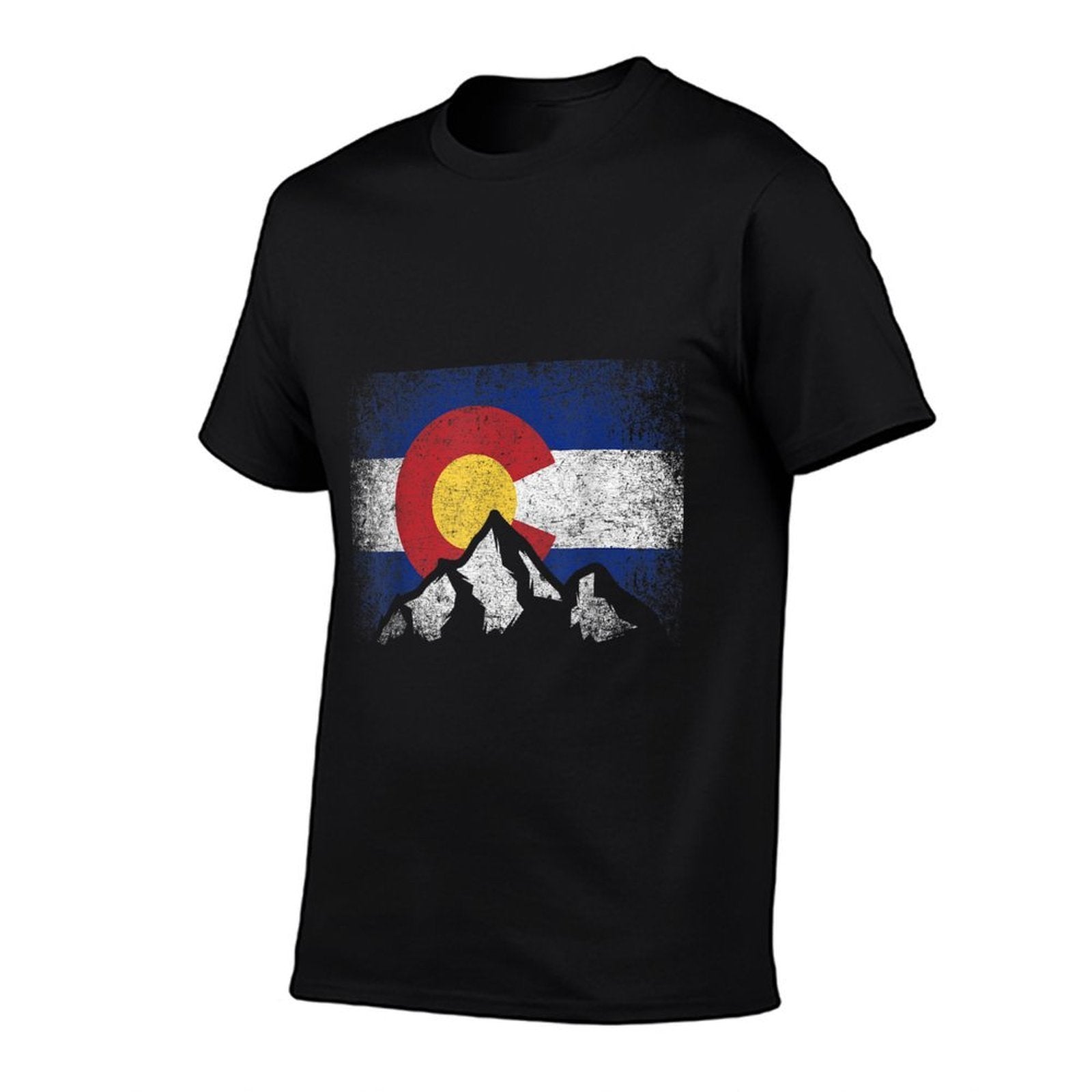 Colorado Mountain Ski Winter Gift Hiker Hiking Camping  Summer-ready Fabric T-Shirt