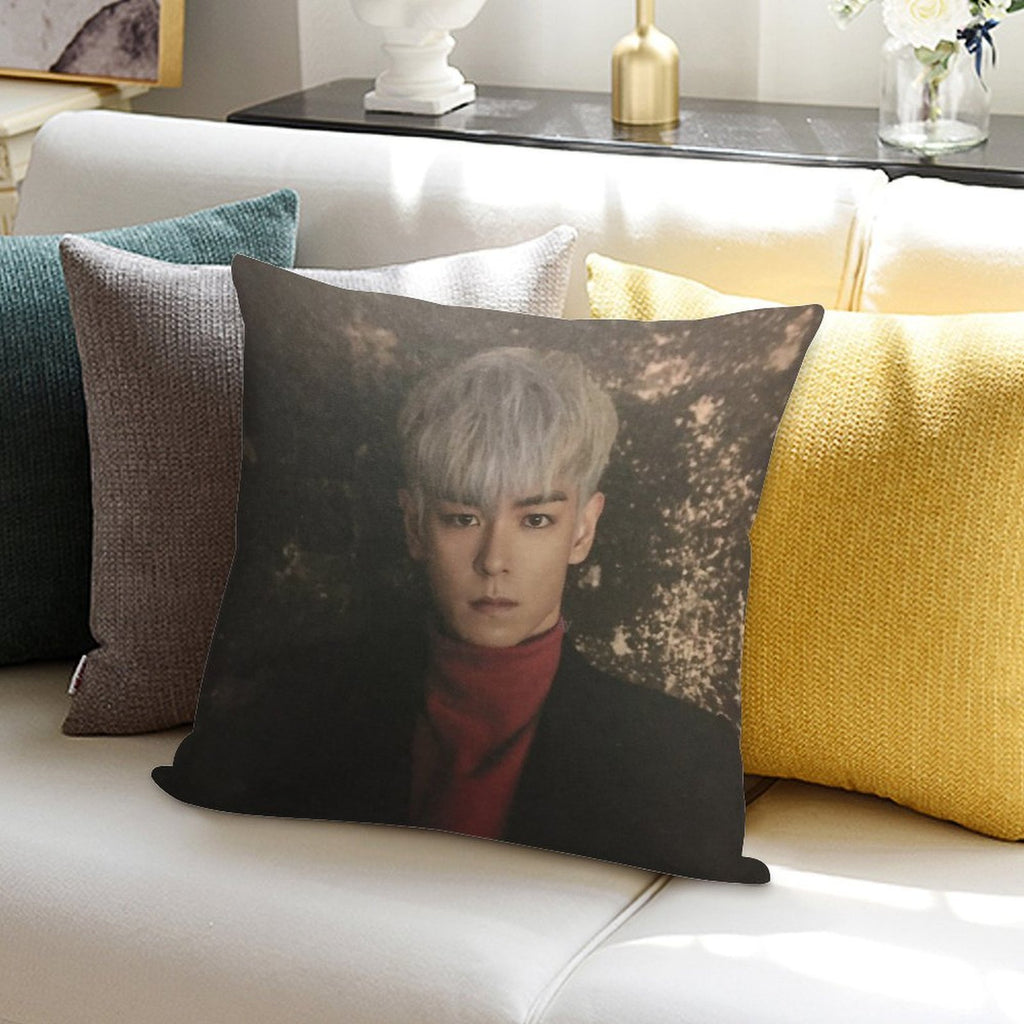 T.O.P Eyes Open Soft Skin-Friendly Throw Pillow