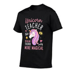 Unicorn Teacher Funny Women Teachers Back To School Gifts  Cotton T-Shirt