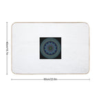 Forest & Tide Mandala – Earth-Inspired Spiritual Geometry for Nature Souls  Non-Slip Bath Mat