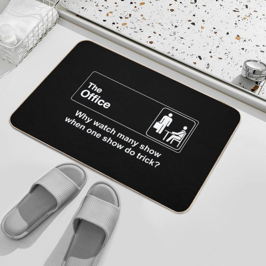 Why Watch Many Show When One Show Do Trick The Office  Long-Lasting Bath Mat