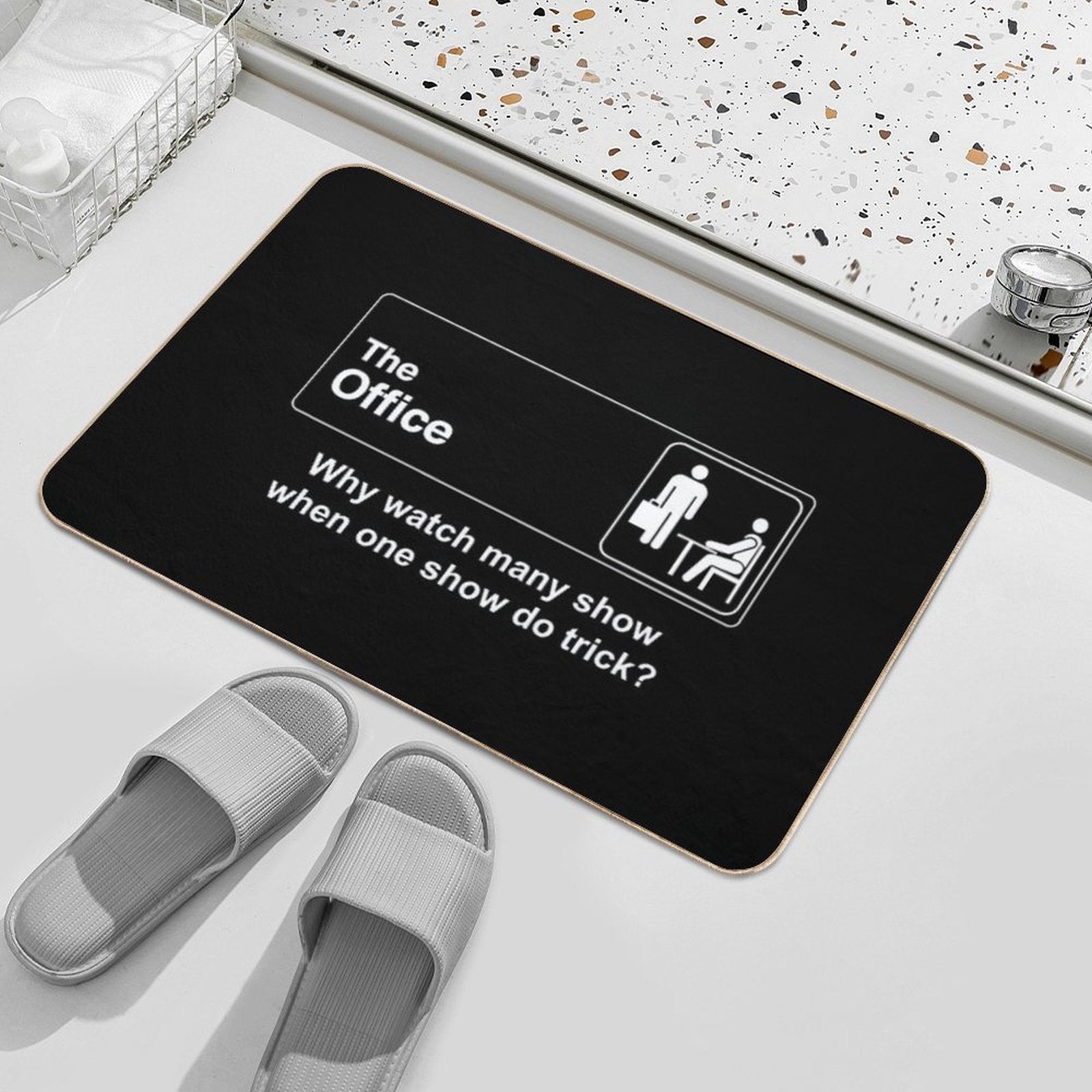 Why Watch Many Show When One Show Do Trick The Office  Long-Lasting Bath Mat