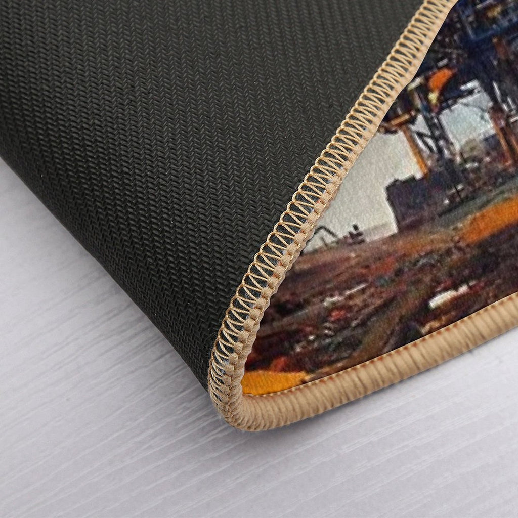 Satisfactory Game - Artwork  Slip-Resistant Bath Mat