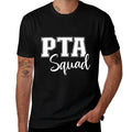 PTA Squad - Parent Teacher Organization Association  Ribbed Collar T-Shirt