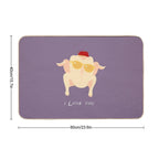 I Love You  Odorless Bath Mat