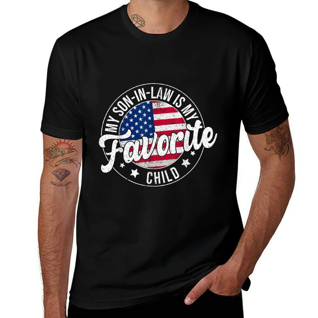 My Son In Law Is My Favorite Child Funny Retro Vintage  Durable T-Shirt