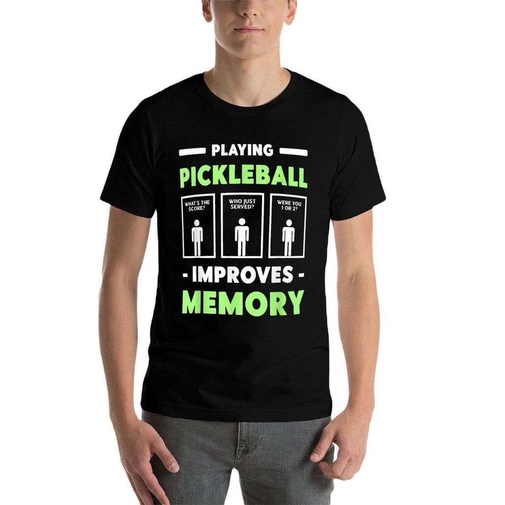 Playing Pickleball Improves Memory Dink Player  Polyester Blend T-Shirt
