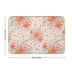 Floral Watercolor Bouquet Repeat Pattern  Non-Slip Bath Mat