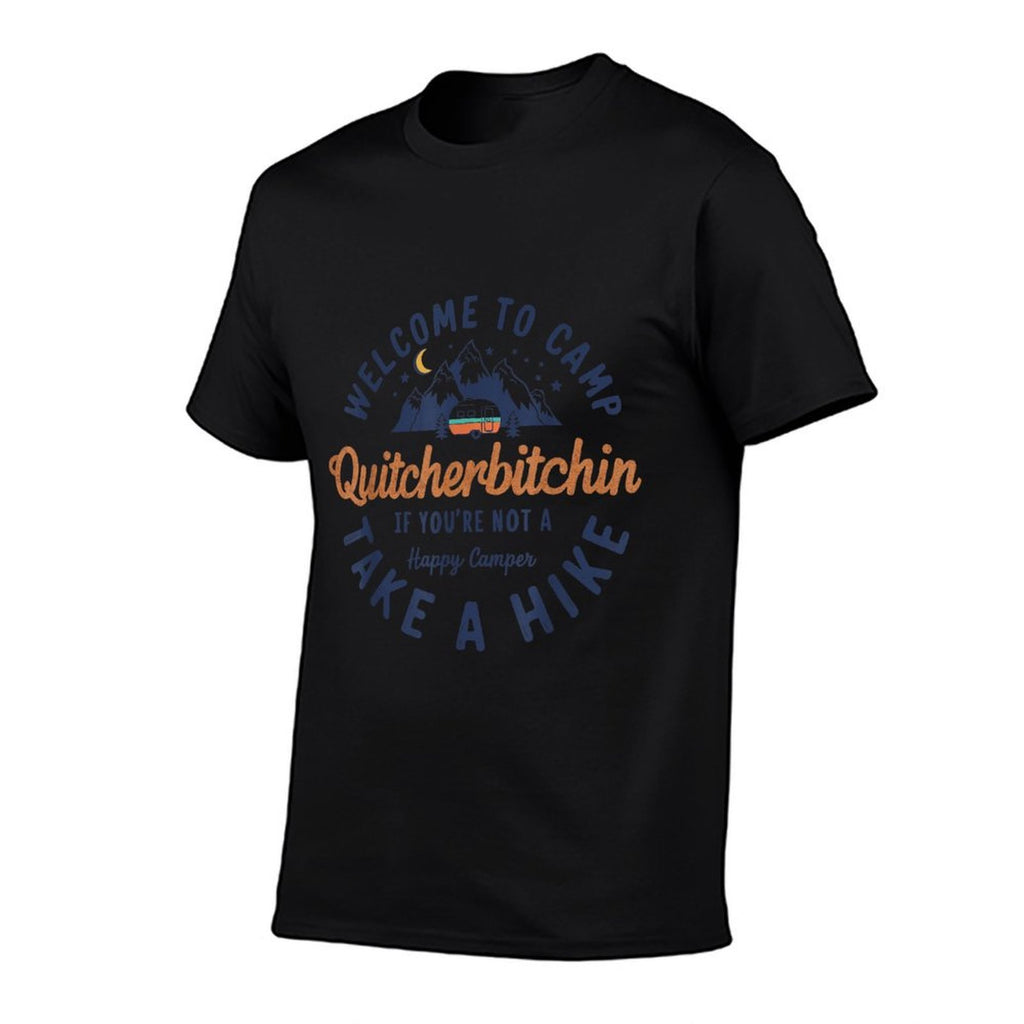 Welcome To Camp Quitcherbitchin Funny Vintage  Summer-ready Fabric T-Shirt
