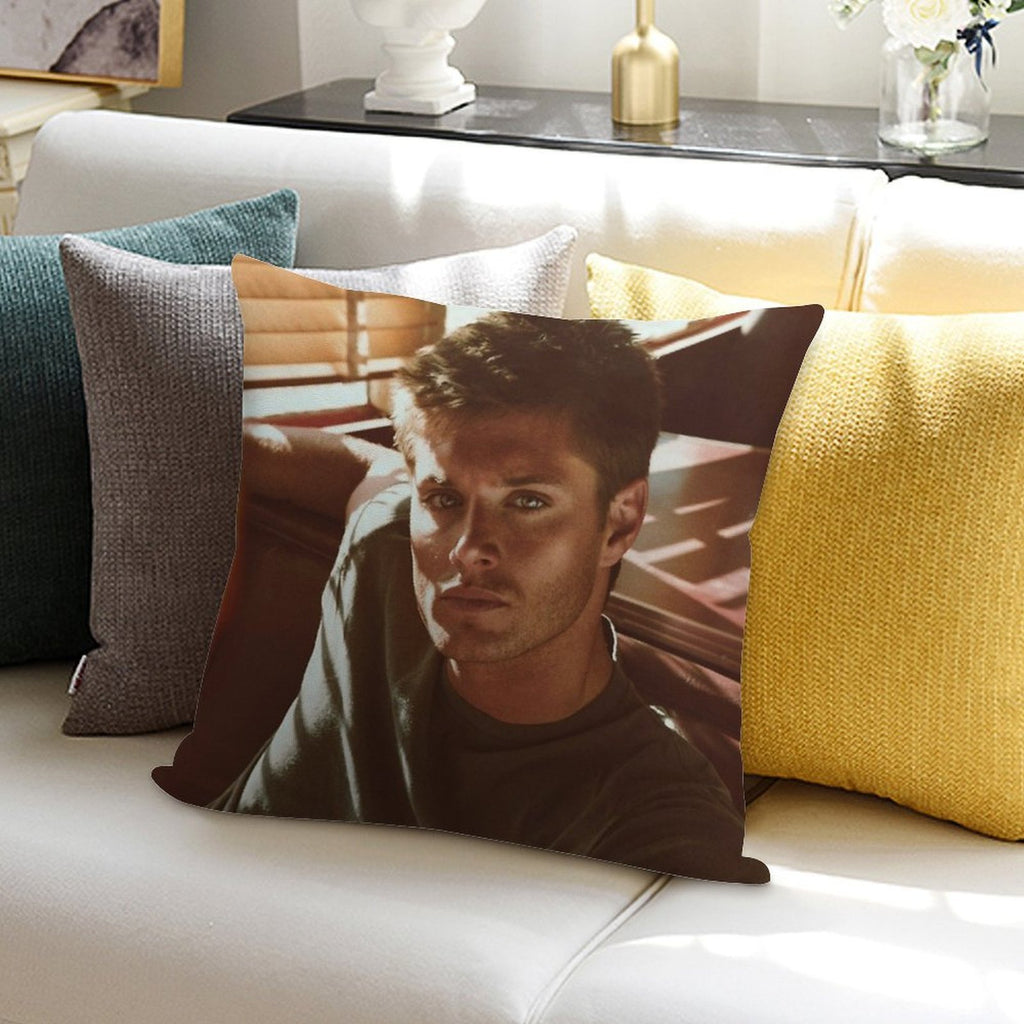 Jensen Ackles Soft Ultra-Soft Texture Throw Pillow