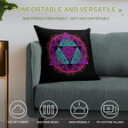 Neonforce Soft Shrink-Resistant Throw Pillow