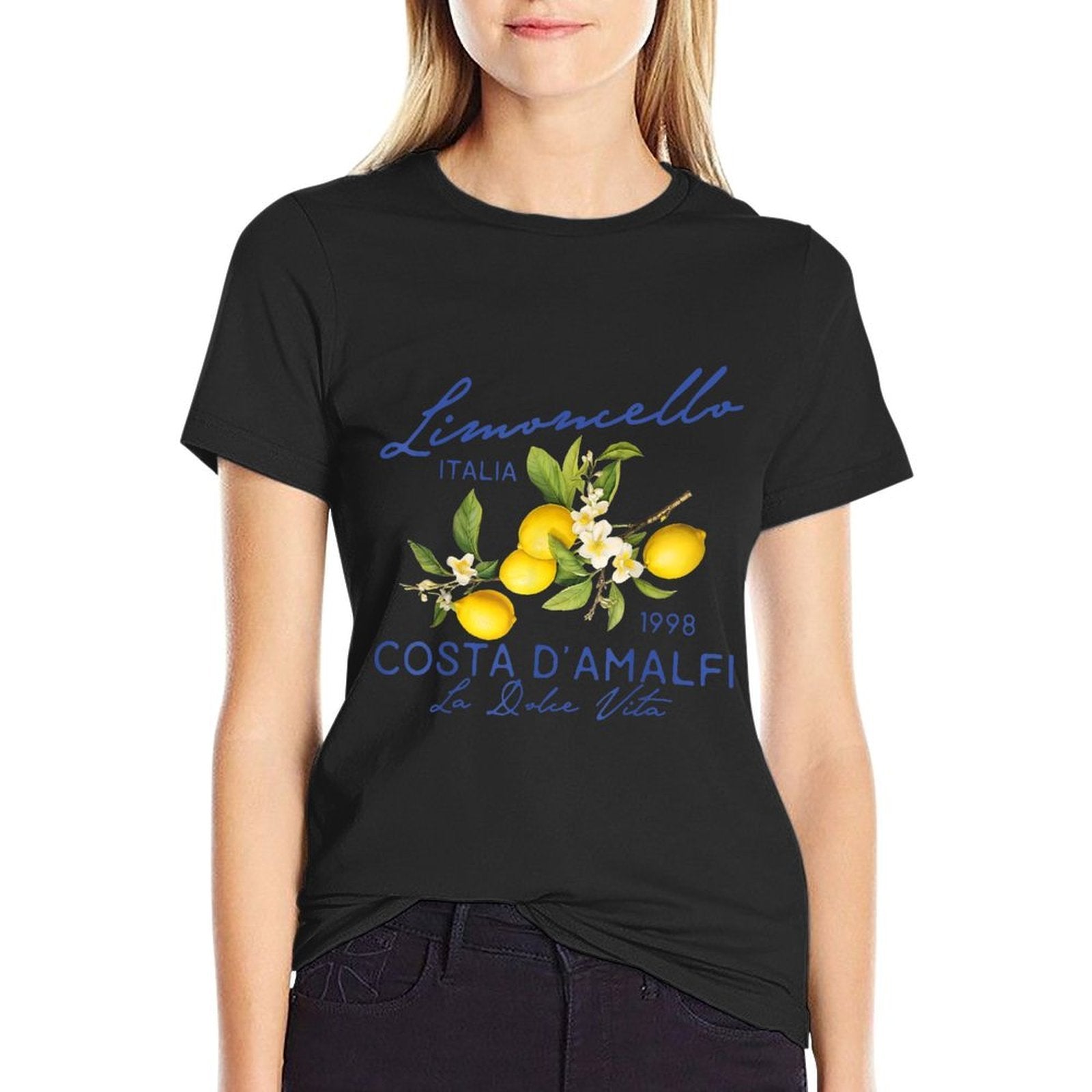 Limoncello Amalfi Coast Lemons Summer Italy Gift For Her  Easy-care T-Shirt