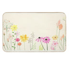 Country Cottage Flowers  Easy To Clean Bath Mat