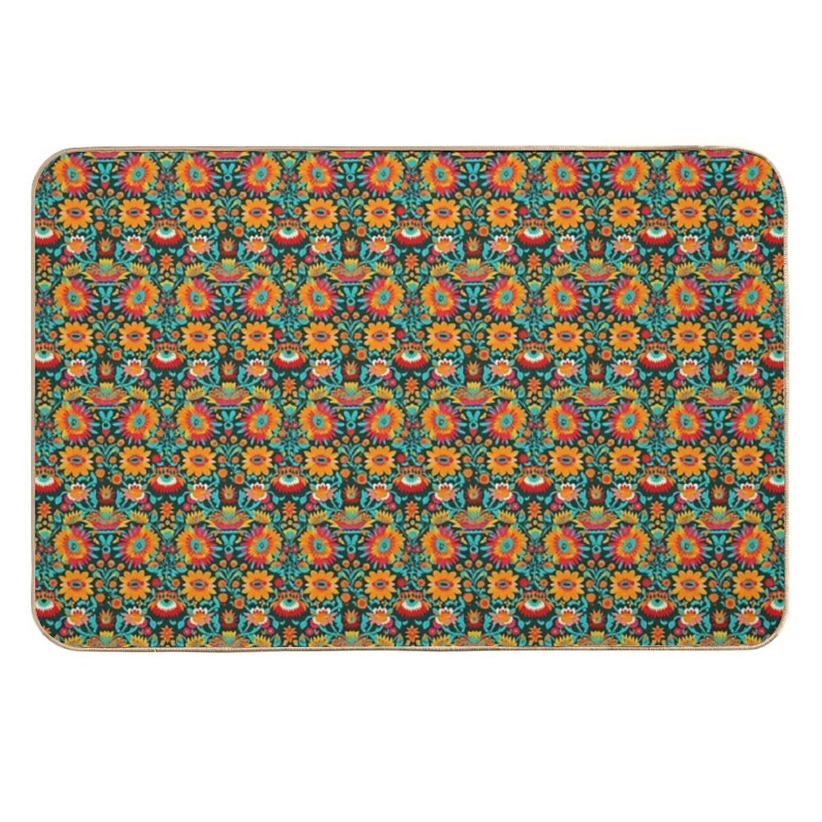 Fiesta Flores  Rapid-Drying Bath Mat