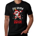 Bruh 67 Six Seven 6 7 Meme Gen Alpha Christmas Gen Z Xmas Comfortable T-Shirt