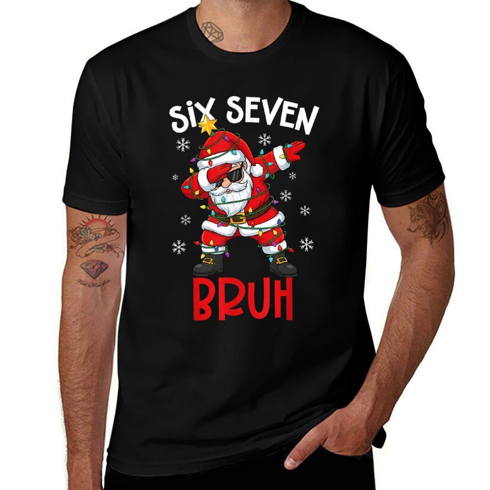 Bruh 67 Six Seven 6 7 Meme Gen Alpha Christmas Gen Z Xmas Comfortable T-Shirt