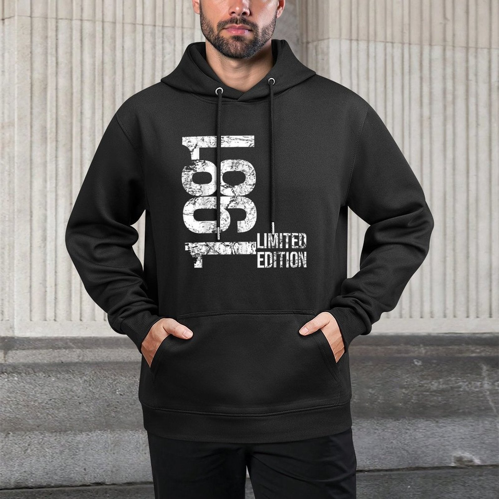 44th Birthday 44 Years Old Man Woman Vintage 1981 Colorfast Hoodie