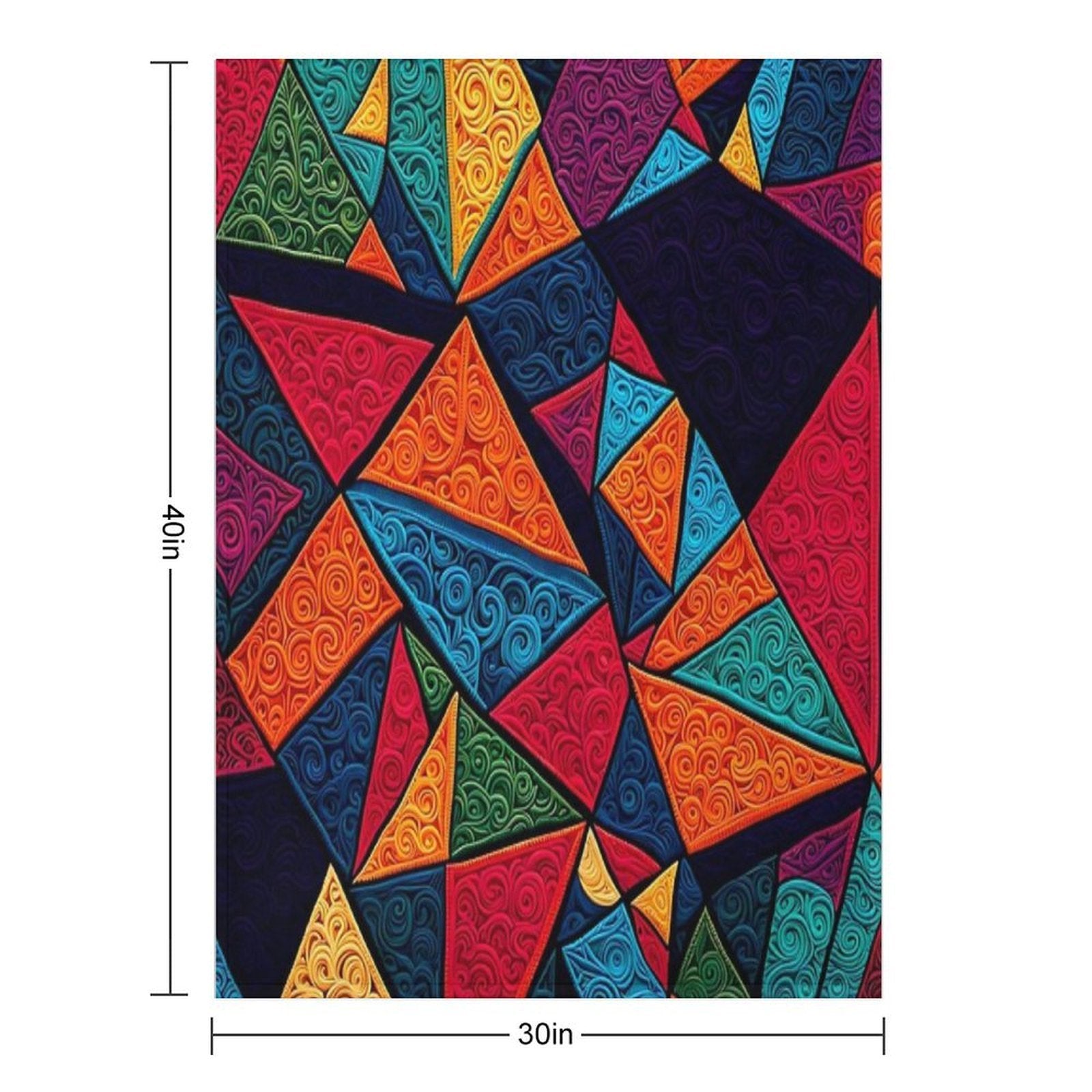 Colored Textures Series 21 Anti-pilling Throw Blanket