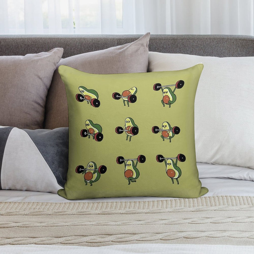 LIFTING Avocado Soft Home Decor Throw Pillow