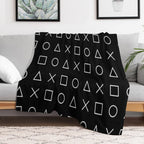 Gamer Pattern Shrink-resistant Throw Blanket