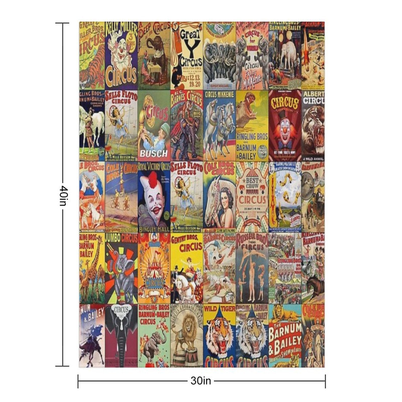 Circus Gift-ready Throw Blanket