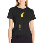 Funny Monkey Climbs A Tshirt To Get Banana Kids Cute Monkey  Affordable Price T-Shirt