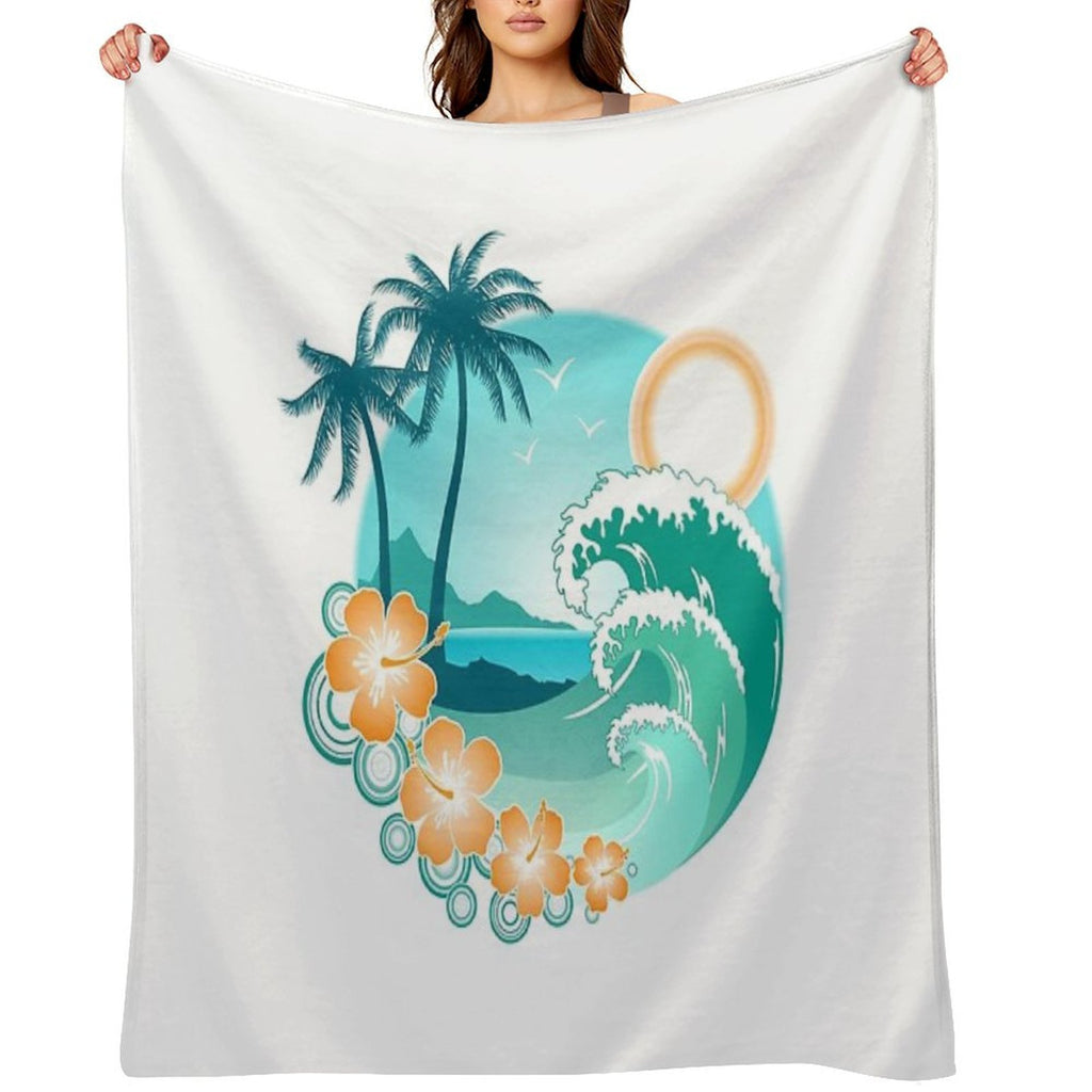 Hawaiian Island Comfort Throw Blanket