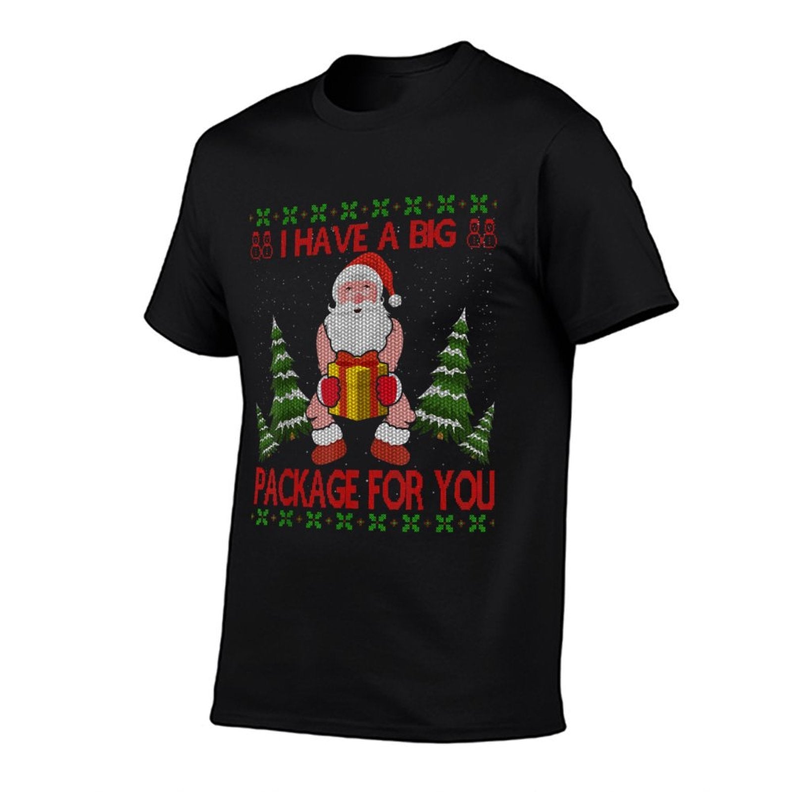 I Have Big Package for You Santa Claus  Huge Box Christmas  Soft T-Shirt