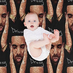 Drke Drizzy Rapper Moasiac Machine-washable Throw Blanket
