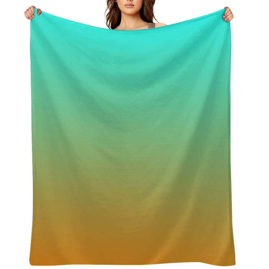 Gradient Abstraction Color Art Easy Care Throw Blanket