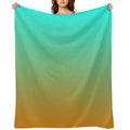 Gradient Abstraction Color Art Easy Care Throw Blanket