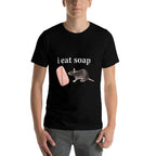 Vintage FUNNY Meme I Eat Soap Rat  Easy-care T-Shirt