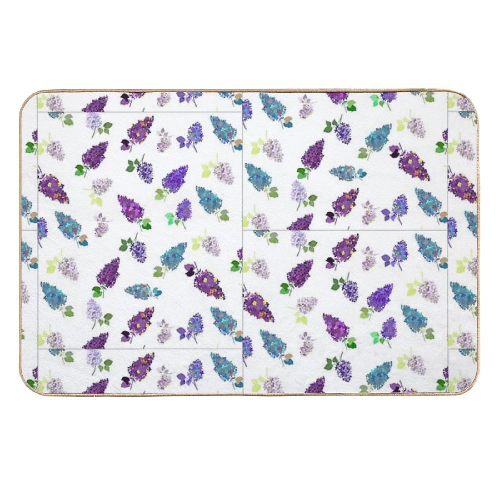 Lilac Flowers  Stain-Proof Bath Mat