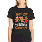 Hangin My Kindergarten Cookie Gingerbread Christmas Teacher for Men Women Kids  Odor-resistant T-Shirt