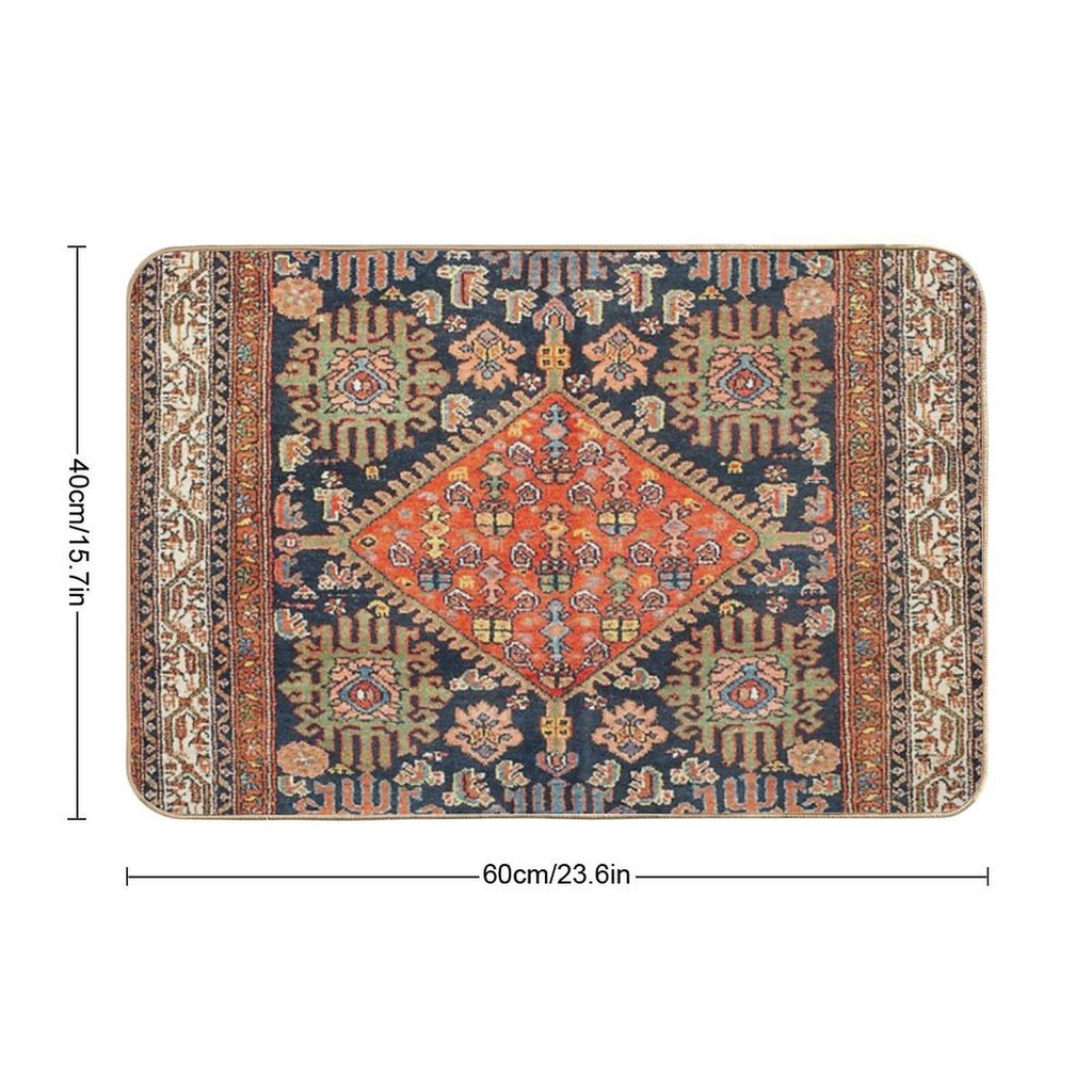 Hamadan  Antique West Persian Rug Print  Multi-Purpose Bath Mat