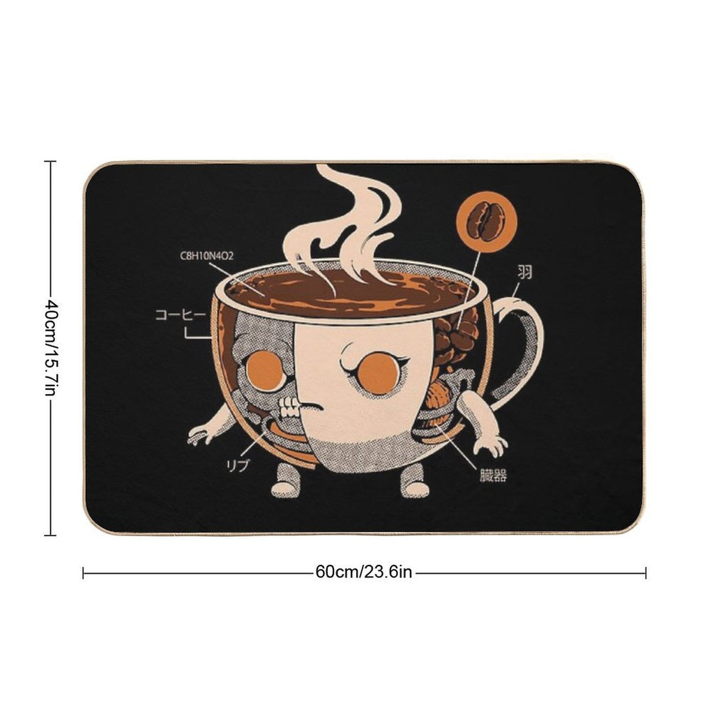 Coffeezilla X-ray  Rapid-Drying Bath Mat