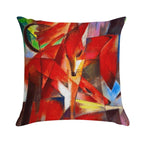 Franz Marc Foxes Soft Warmth Comfort Throw Pillow