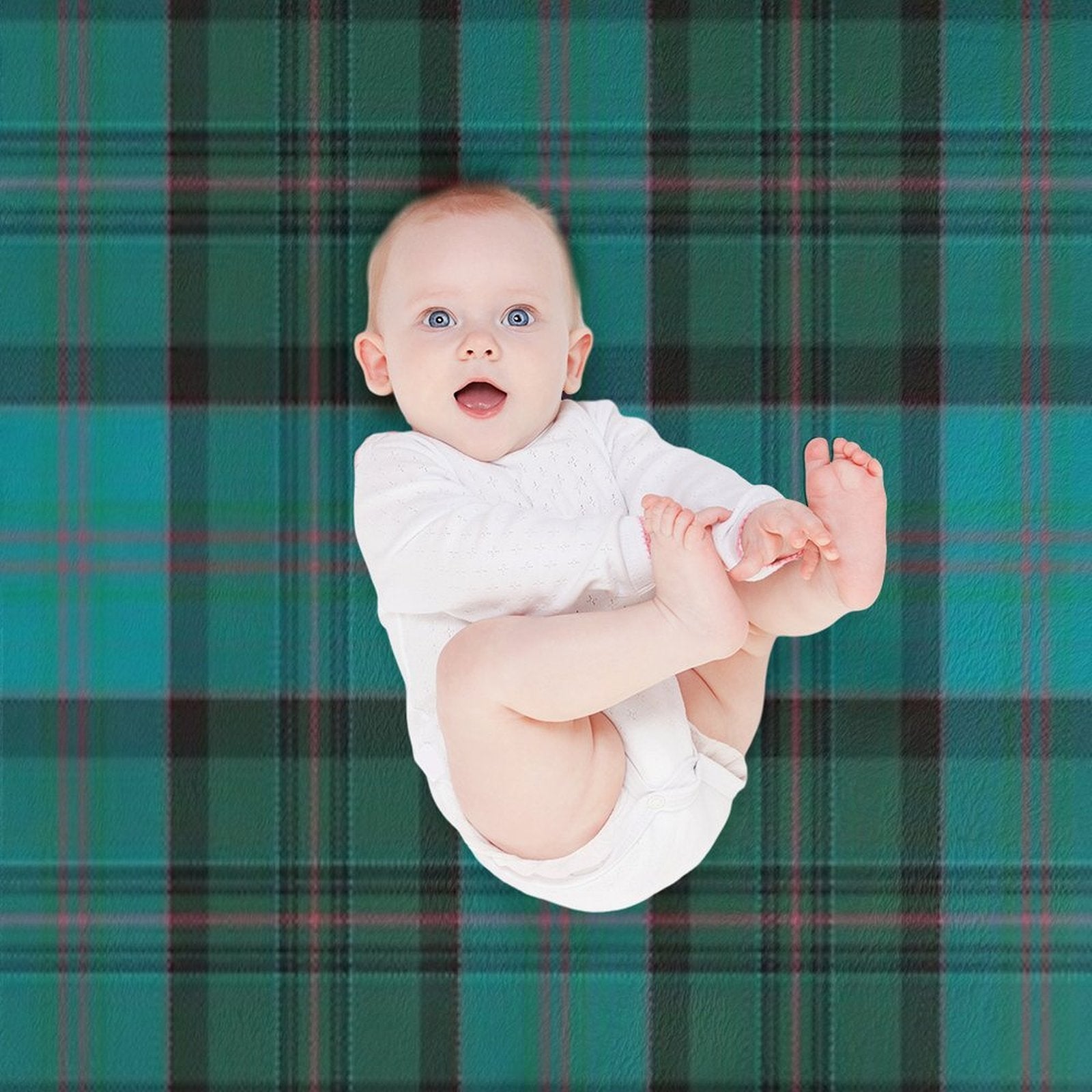 Munster Irish Tartan Plush Throw Blanket