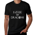 Father of Dragons Fathers Day Best Gift for Dad  Rolled Sleeves T-Shirt