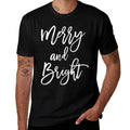 Merry And Bright Holiday Christmas  Breathable T-Shirt
