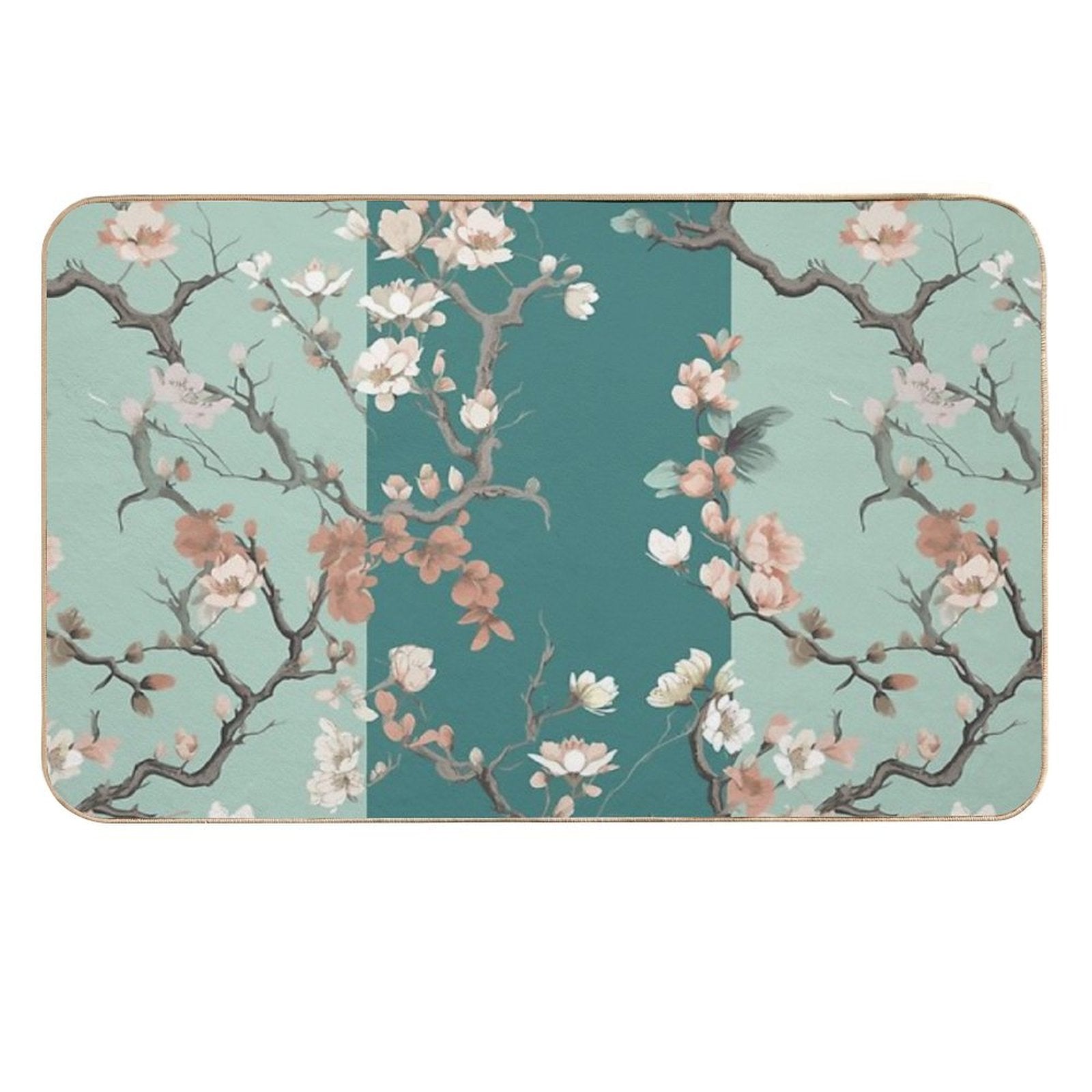 Festooned Almond Tree Durable Bath Mat