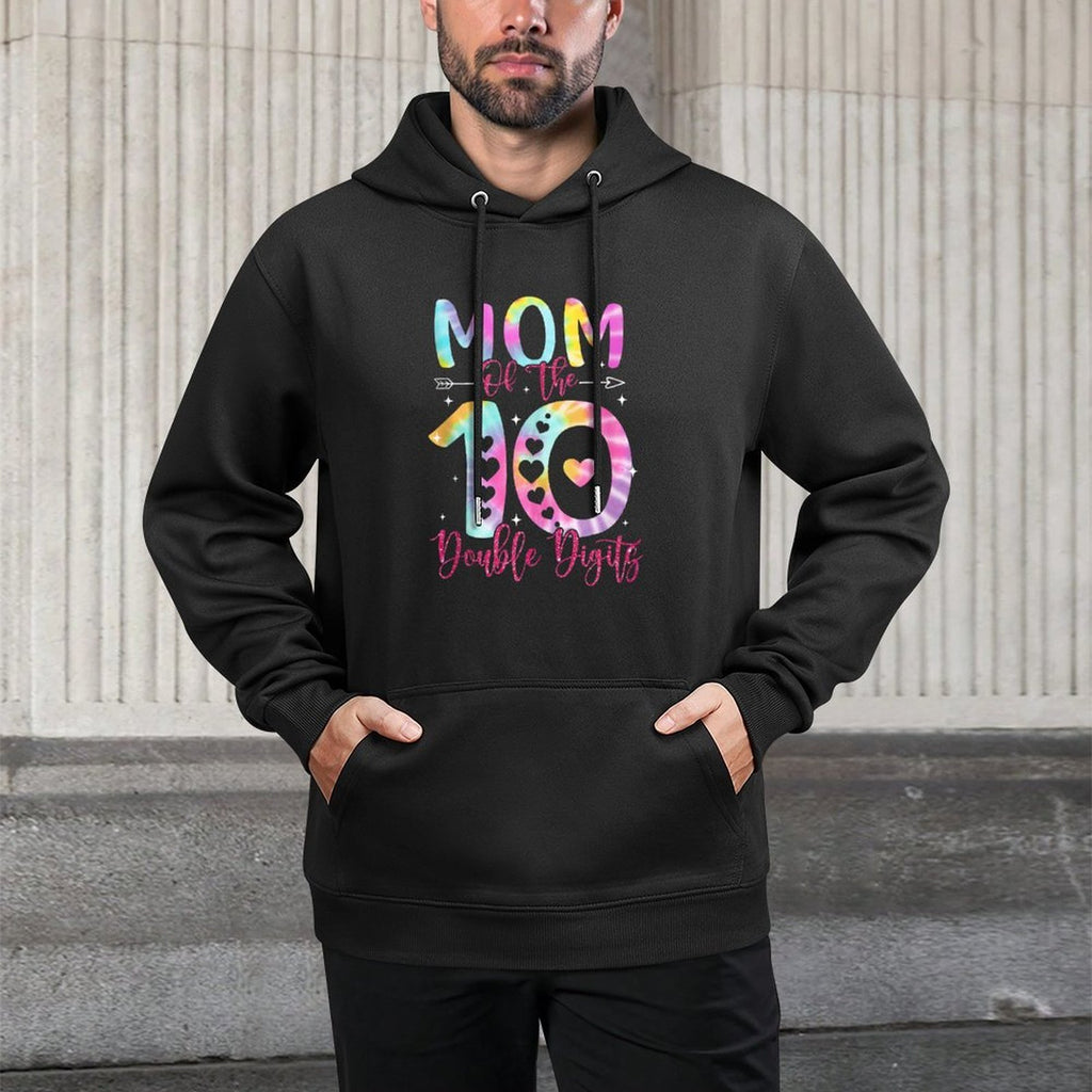 Mom of The Birthday Girl Double Digits 10th Birthday Easy Care Hoodie