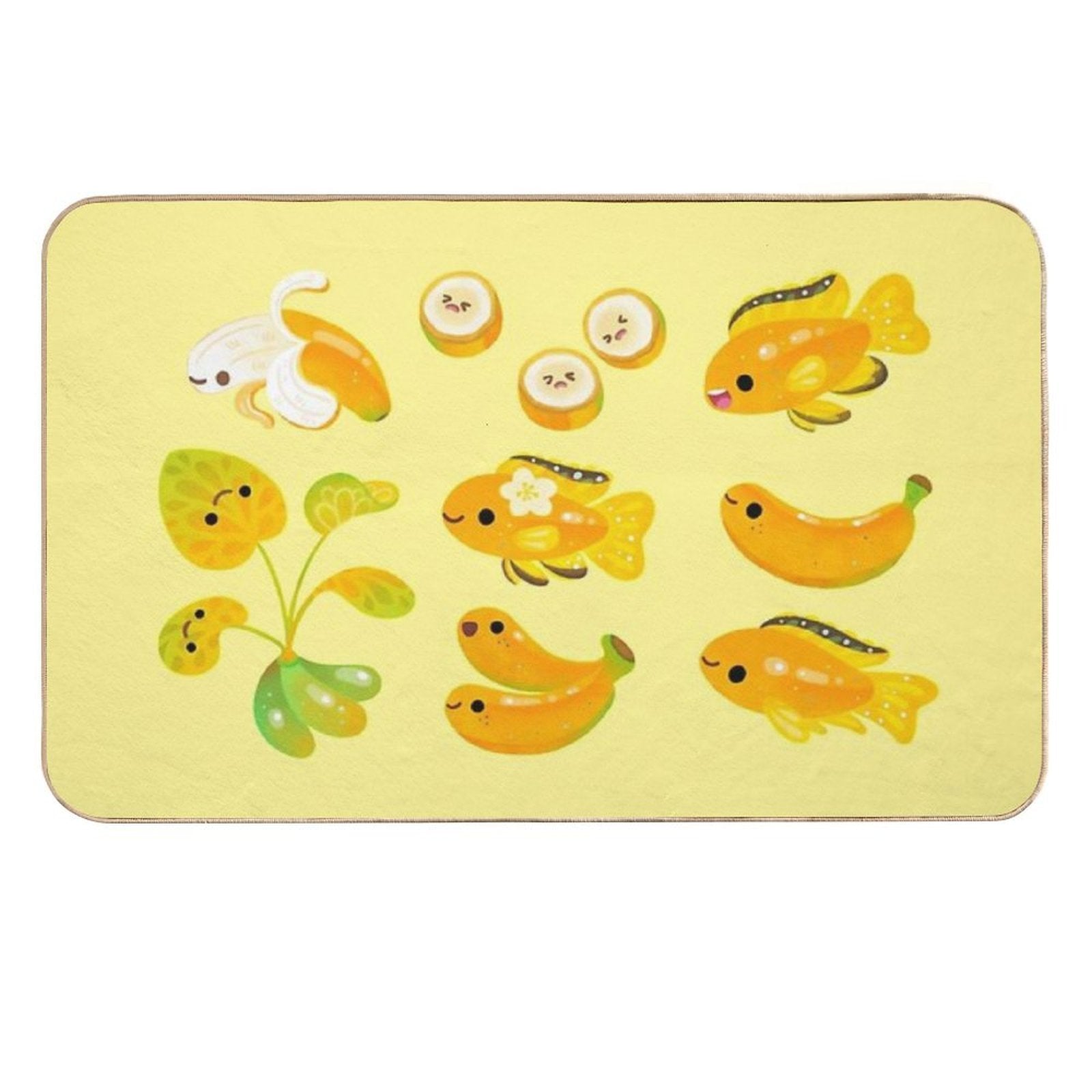 Banana Cichlid  Non-Slip Bath Mat