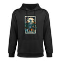 Plant Lover Gardener Tarot Card Halloween Skeleton Moon All-Day Comfort Hoodie