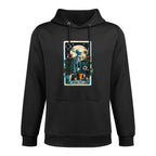 Plant Lover Gardener Tarot Card Halloween Skeleton Moon All-Day Comfort Hoodie