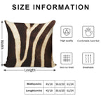 Zebra Fur Print Soft Luxury Feel Throw Pillow