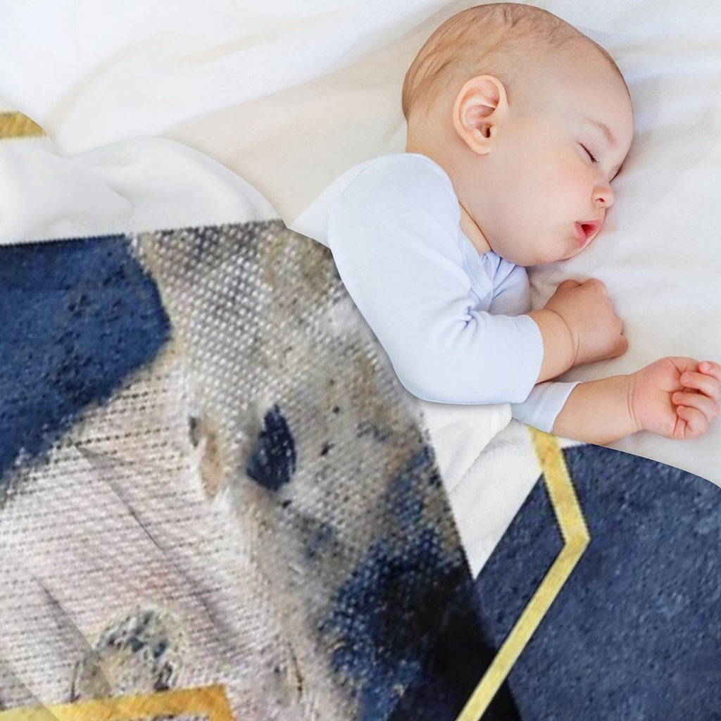 Abstract Geo Velvety-soft Throw Blanket