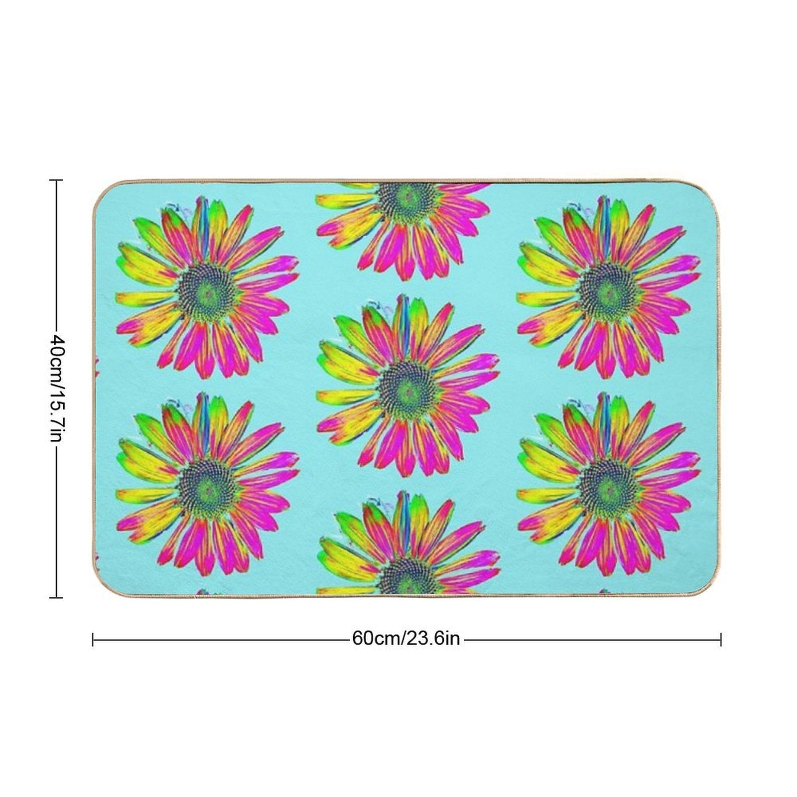 Fancy George Flower of TeamBob  Slip-Resistant Bath Mat