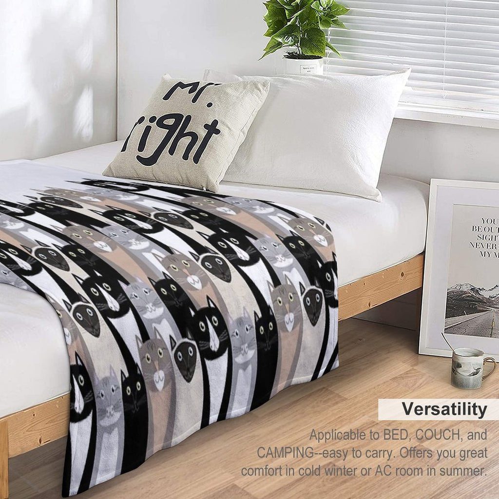 Cats #2 Compact Throw Blanket