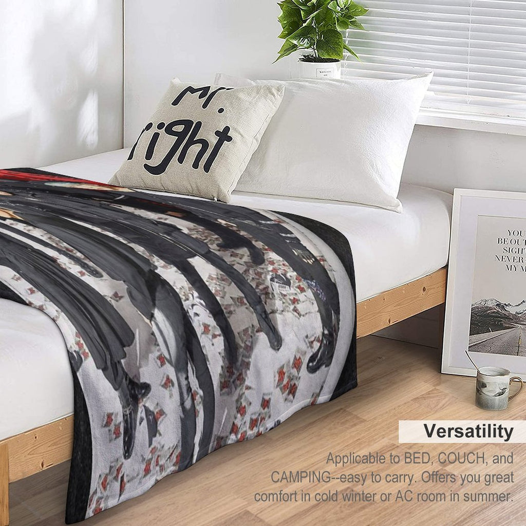 ATEEZ THE WORLD EP.1  MOVEMENT GUERRILLA Velvety-soft Throw Blanket